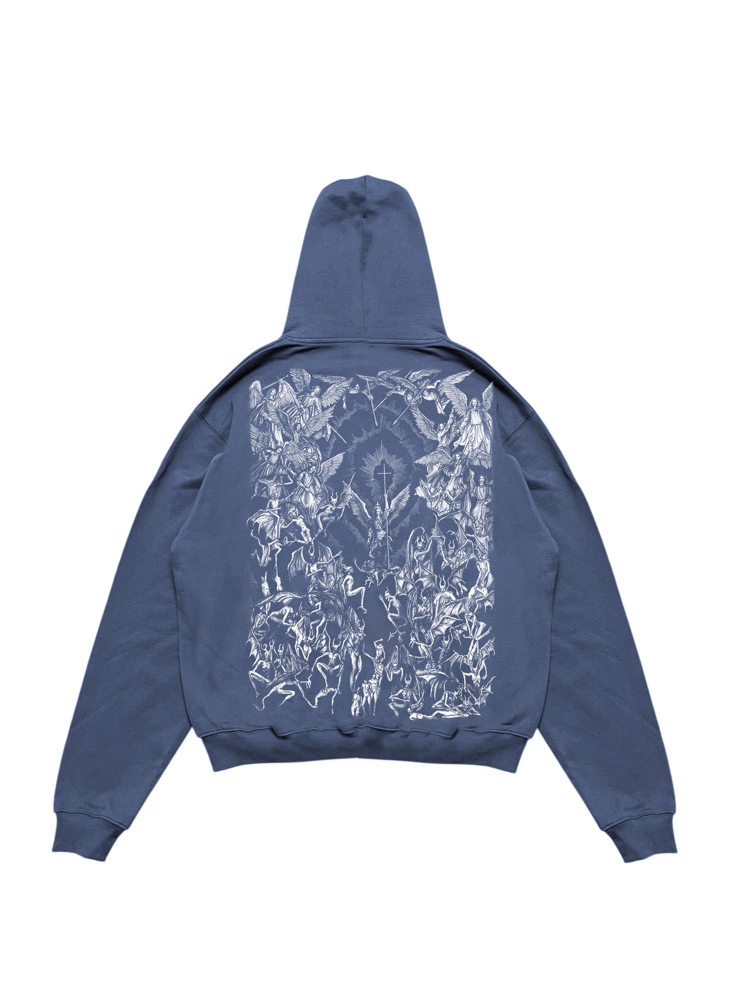 Angels & Demons Navy Blue Hoodie Medium