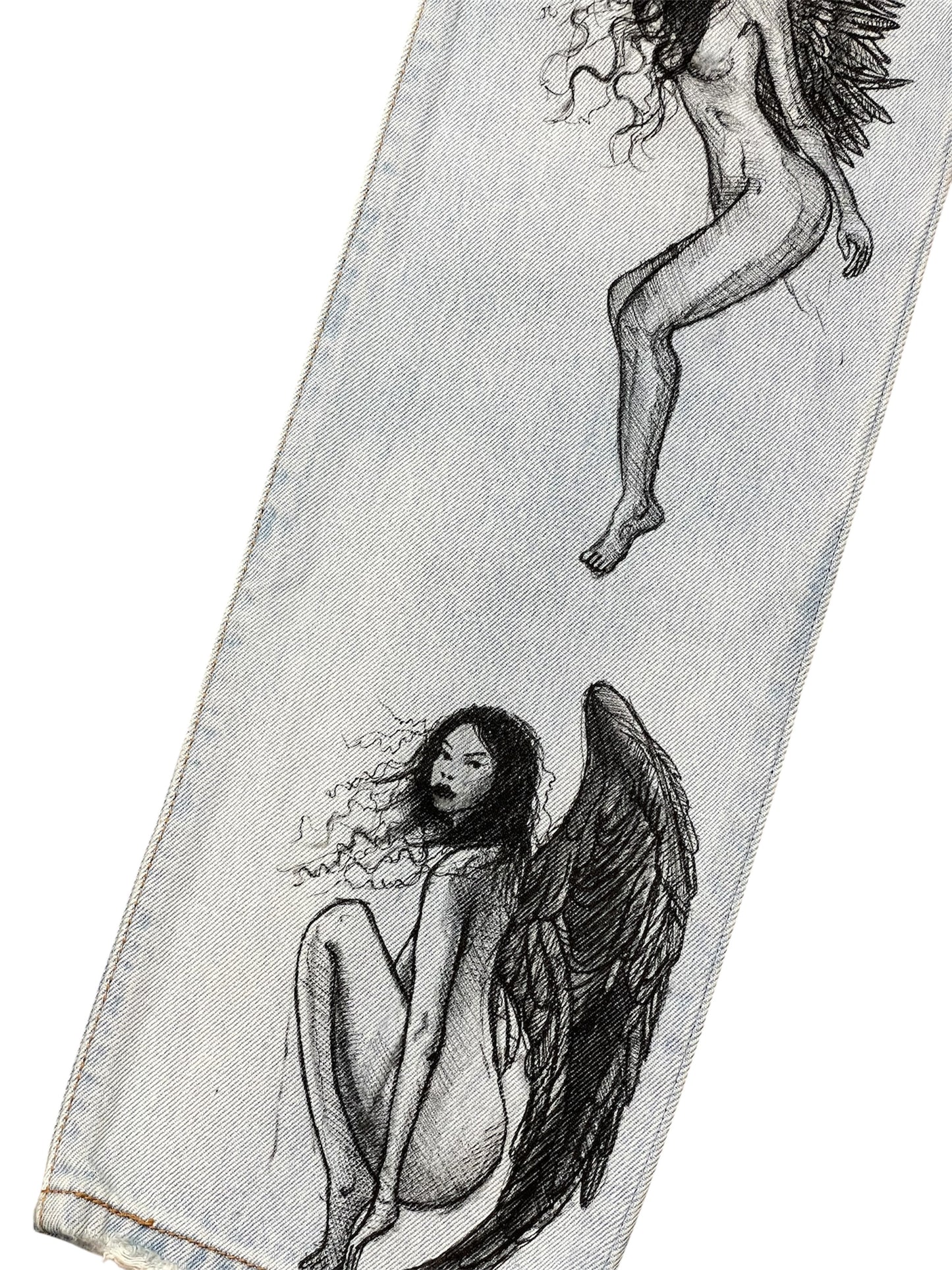 Wrath & Wings Hand Drawn Jeans W30 L32