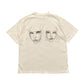 Two Faces Hand Drawn Artwork Tee Medium